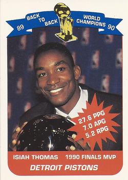 1990-91 Unocal Detroit Pistons #NNO Isiah Thomas Front