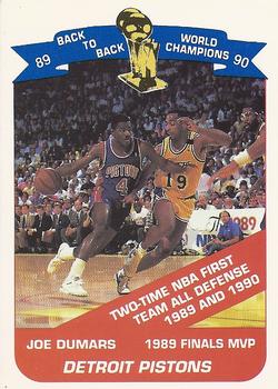 1990-91 Unocal Detroit Pistons #NNO Joe Dumars Front