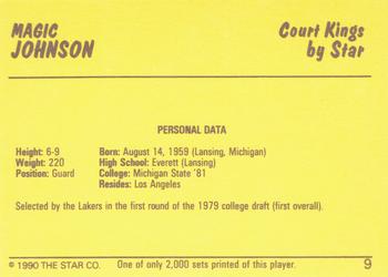1990-91 Star Court Kings #9 Magic Johnson Back