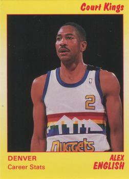 1990-91 Star Court Kings #64 Alex English Front