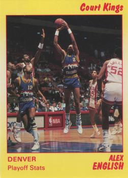 1990-91 Star Court Kings #65 Alex English Front