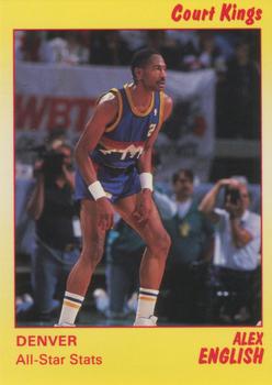 1990-91 Star Court Kings #66 Alex English Front