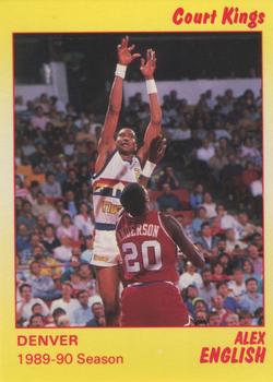 1990-91 Star Court Kings #67 Alex English Front