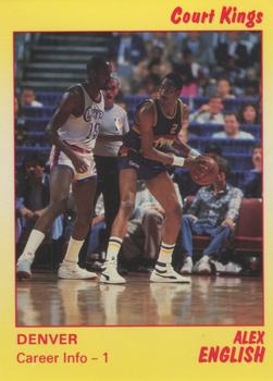 1990-91 Star Court Kings #68 Alex English Front