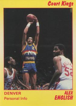 1990-91 Star Court Kings #70 Alex English Front