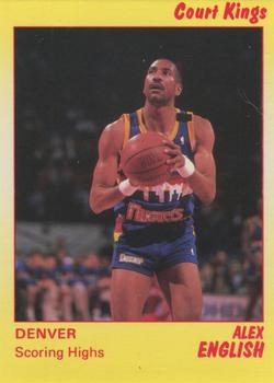 1990-91 Star Court Kings #71 Alex English Front