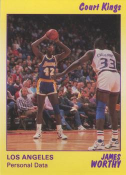 1990-91 Star Court Kings #63 James Worthy Front
