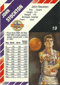 1992-93 Icon Sports Barcelona Commemorative #19 John Stockton Back