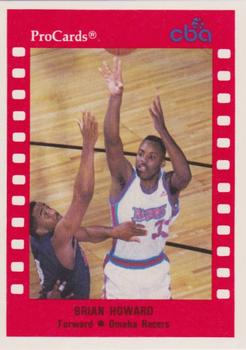 1990-91 ProCards CBA #5 Brian Howard Front