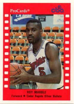 1990-91 ProCards CBA #20 Roy Marble Front