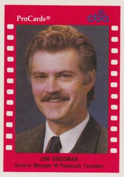 1990-91 ProCards CBA #43 Jim Goodman Front