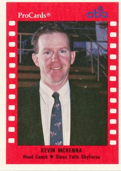 1990-91 ProCards CBA #91 Kevin McKenna Front