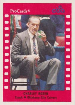 1990-91 ProCards CBA #106 Charley Rosen Front