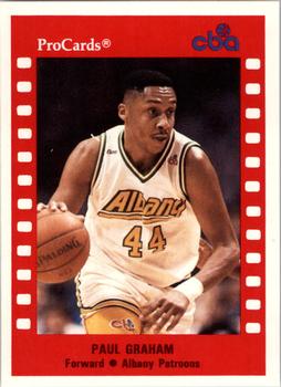 1990-91 ProCards CBA #156 Paul Graham Front