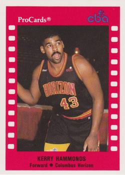 1990-91 ProCards CBA #177 Kerry Hammonds Front