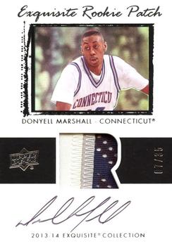 2013-14 Upper Deck Exquisite - 03-04 Tribute Patch Autographs #78-DM Donyell Marshall Front