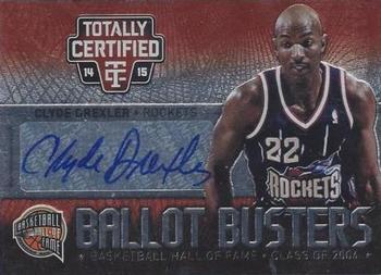 2014-15 Panini Totally Certified - Ballot Busters Signatures #BB-CD Clyde Drexler Front