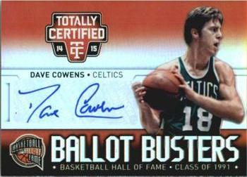 2014-15 Panini Totally Certified - Ballot Busters Signatures Mirror #BB-DC Dave Cowens Front