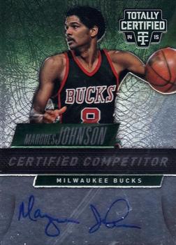 2014-15 Panini Totally Certified - Competitor Autographs #C-MJ Marques Johnson Front