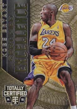 2014-15 Panini Totally Certified - Excellence #1 Kobe Bryant Front