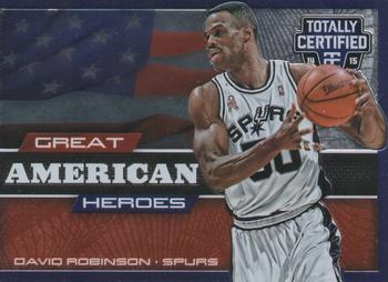 2014-15 Panini Totally Certified - Great American Heroes #37 David Robinson Front