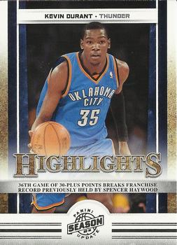 2009-10 Panini Season Update #14 Kevin Durant Front