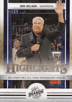 2009-10 Panini Season Update #15 Don Nelson Front