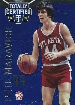 2014-15 Panini Totally Certified - Platinum Blue #136a Pete Maravich Front