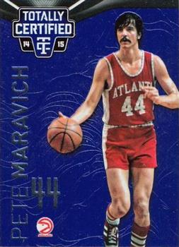 2014-15 Panini Totally Certified - Platinum Blue #136b Pete Maravich Front