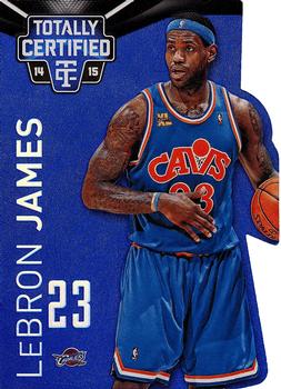 2014-15 Panini Totally Certified - Platinum Mirror Blue Die Cuts #11a LeBron James Front