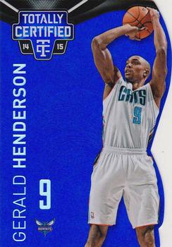 2014-15 Panini Totally Certified - Platinum Mirror Blue Die Cuts #22 Gerald Henderson Front