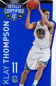 2014-15 Panini Totally Certified - Platinum Mirror Blue Die Cuts #31 Klay Thompson Front