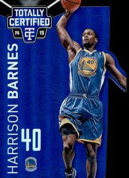 2014-15 Panini Totally Certified - Platinum Mirror Blue Die Cuts #40 Harrison Barnes Front