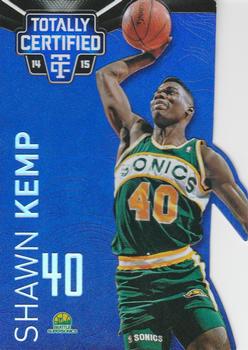 2014-15 Panini Totally Certified - Platinum Mirror Blue Die Cuts #135 Shawn Kemp Front