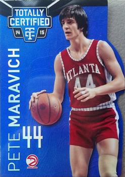 2014-15 Panini Totally Certified - Platinum Mirror Blue Die Cuts #136a Pete Maravich Front