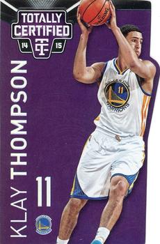 2014-15 Panini Totally Certified - Platinum Mirror Purple Die Cuts #31 Klay Thompson Front