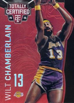 2014-15 Panini Totally Certified - Platinum Mirror Red Die Cuts #132a Wilt Chamberlain Front
