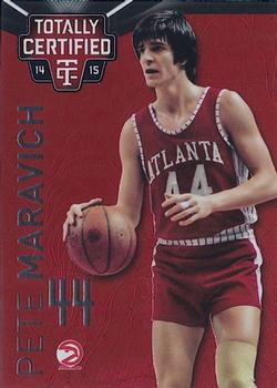 2014-15 Panini Totally Certified - Platinum Red #136a Pete Maravich Front