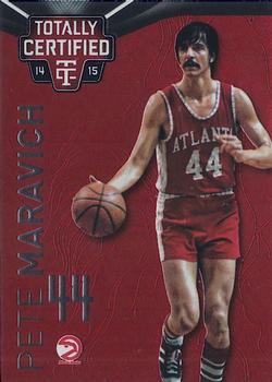 2014-15 Panini Totally Certified - Platinum Red #136b Pete Maravich Front