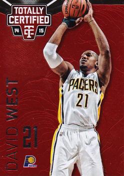 2014-15 Panini Totally Certified - Platinum Red #99 David West Front
