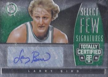 2014-15 Panini Totally Certified - Select Few Signatures #SF-LB Larry Bird Front