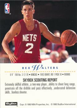 1993-94 SkyBox Schick #NNO Rex Walters Back