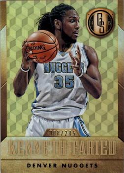 2014-15 Panini Gold Standard #54 Kenneth Faried Front