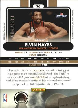 2010 Panini Hall of Fame #36 Elvin Hayes  Back