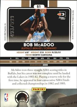 2010 Panini Hall of Fame #51 Bob McAdoo  Back