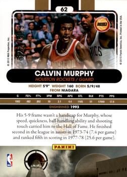 2010 Panini Hall of Fame #62 Calvin Murphy  Back