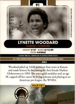 2010 Panini Hall of Fame #91 Lynette Woodard  Back