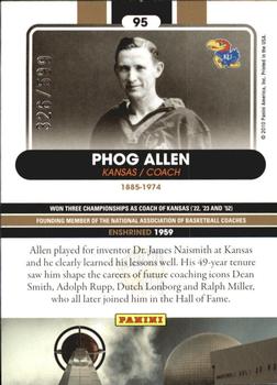 2010 Panini Hall of Fame #95 Phog Allen  Back