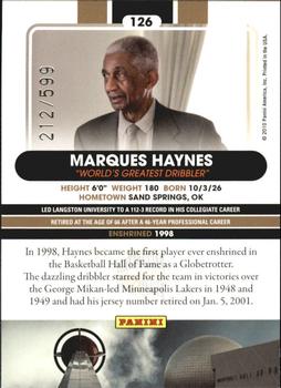 2010 Panini Hall of Fame #126 Marques Haynes  Back