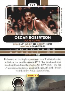 2010 Panini Hall of Fame #127 Oscar Robertson  Back